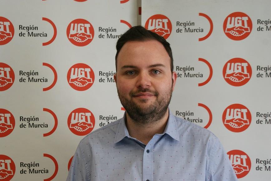 Miguel Lajarín, secretario de juventud y diversidad de UGT Región de Murcia