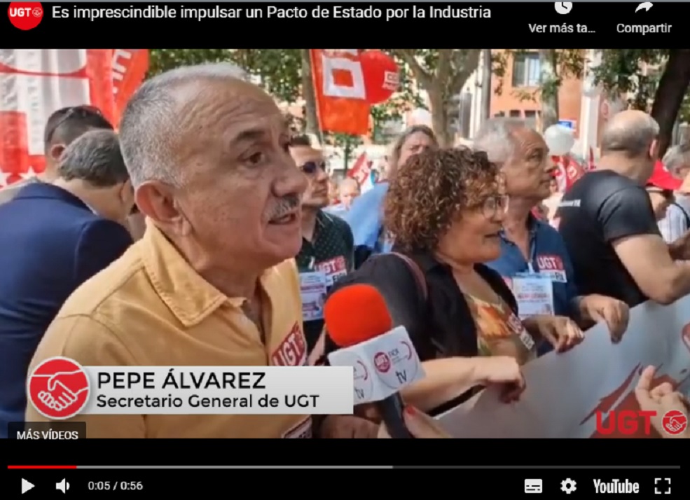 Es imprescindible impulsar un Pacto de Estado por la Industria - UGT ...