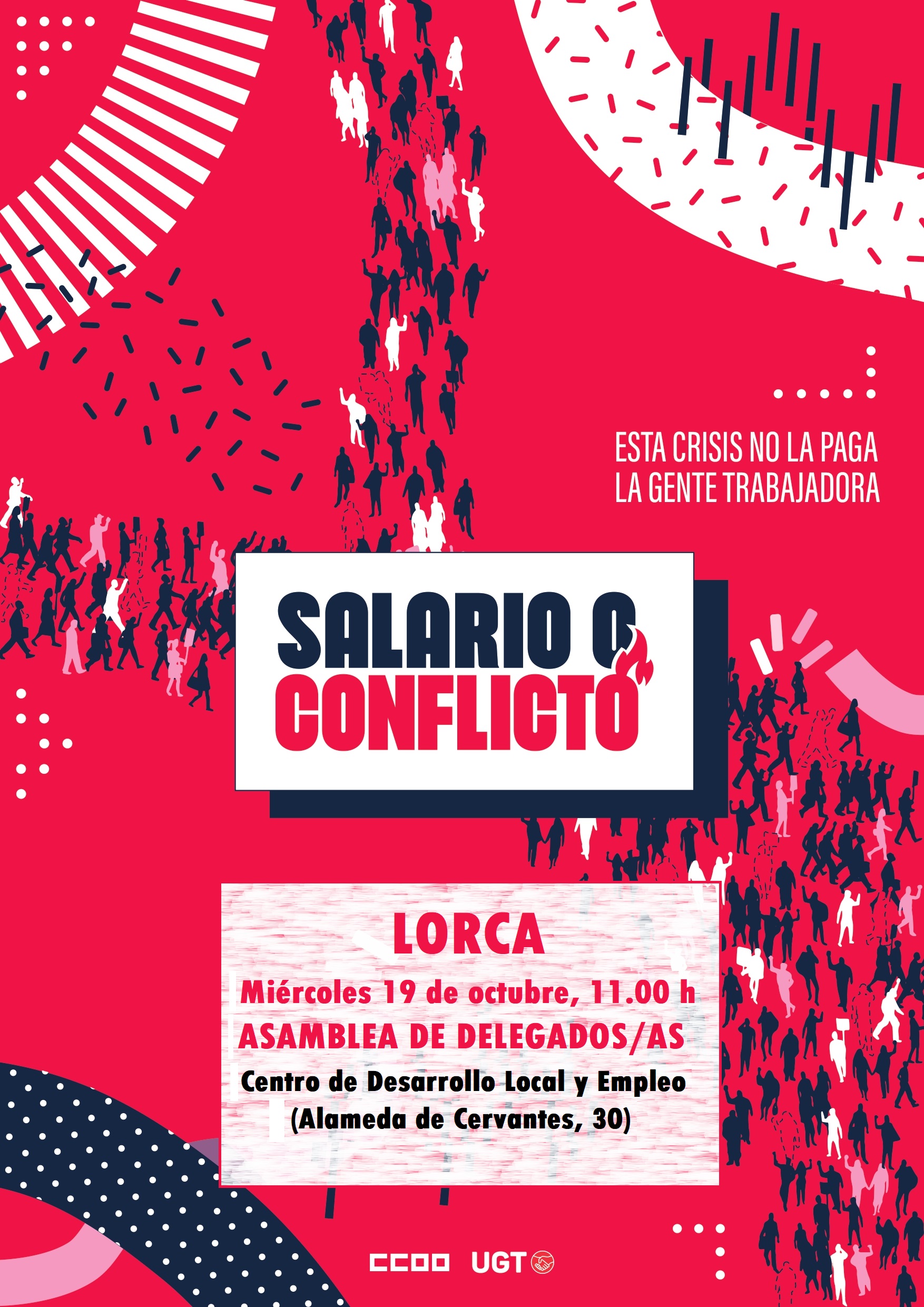 Asamblea de delegados y delegadas de UGT y CCOO en LORCA # ...