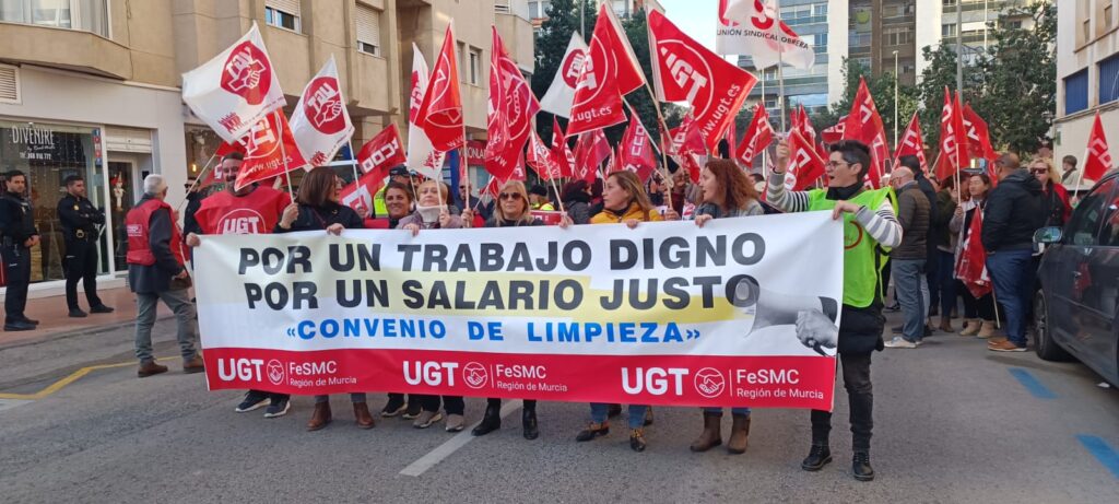 UGT no va a firmar el Convenio Colectivo de Limpieza por la modificación de la jornada semanal de los trabajadores, impuesta en el último texto del convenio por la Patronal