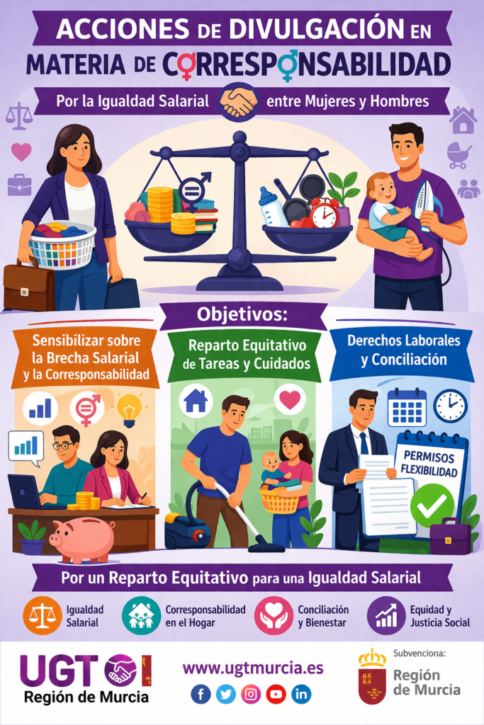 II Estrategia para la eliminación de la brecha salarial de la RM – Fichas divulgativas en materia de corresponsabilidad