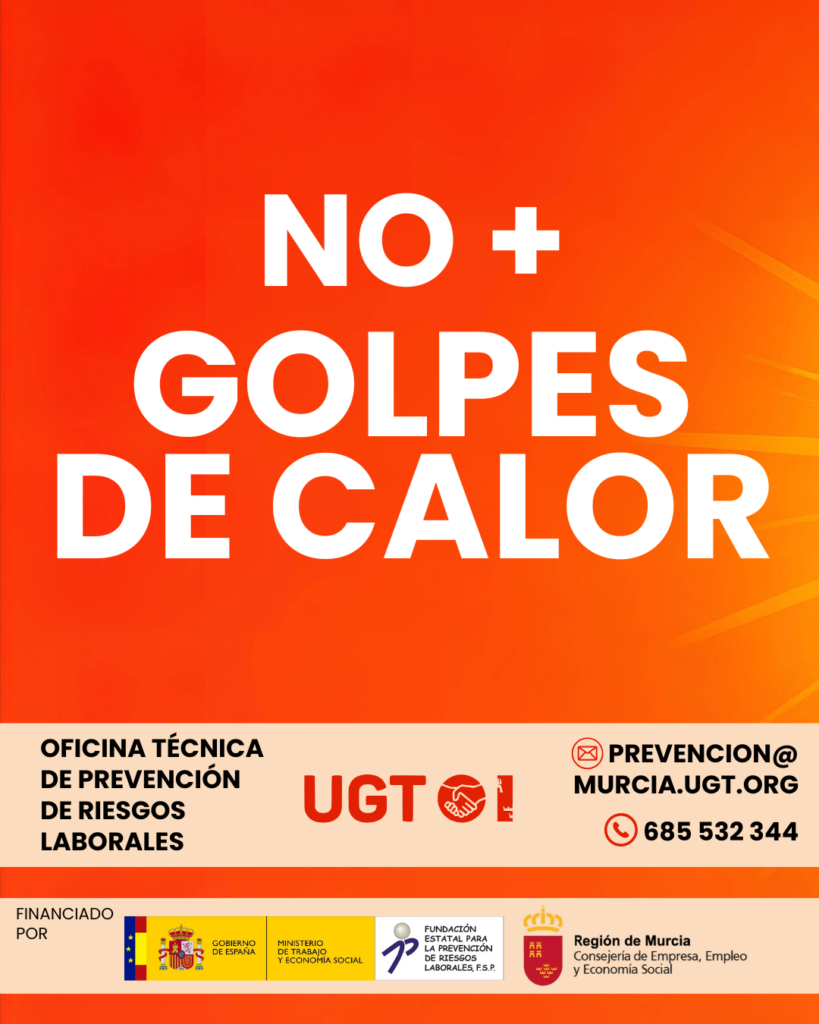 UGT lanza una campaña para prevenir los golpes de calor ante la ola de calor extrema